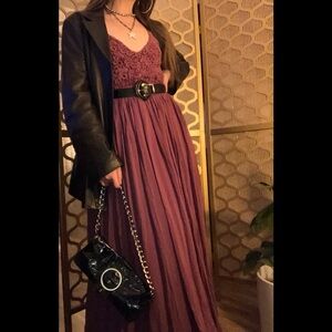 Y2K Plum Maxi Dress